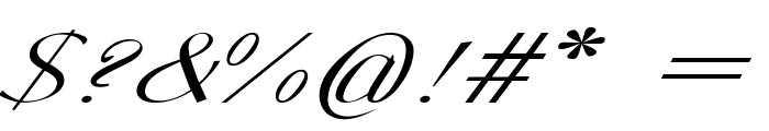 Punchello-ExtraexpandedItalic Font OTHER CHARS