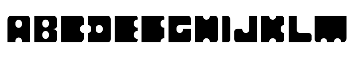 Punchout Font UPPERCASE