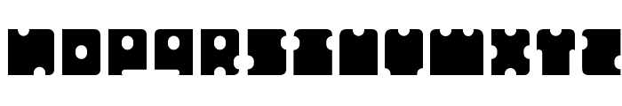 Punchout Font UPPERCASE