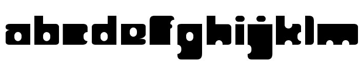 Punchout Font LOWERCASE