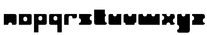 Punchout Font LOWERCASE