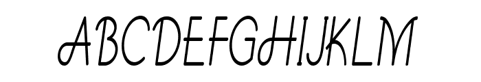 Puppy-CondensedItalic Font UPPERCASE