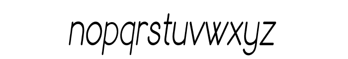 Puppy-CondensedItalic Font LOWERCASE