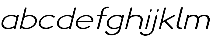 Puppy-ExpandedItalic Font LOWERCASE
