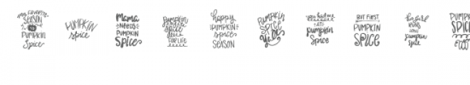 pumpkin spice dingbat font Font UPPERCASE