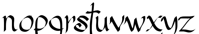 PW Gothic Style Font LOWERCASE