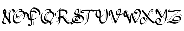 PWGothicStyle Font UPPERCASE