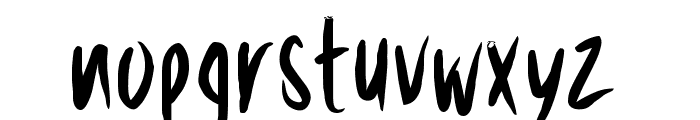 PWSharpBrush Font LOWERCASE