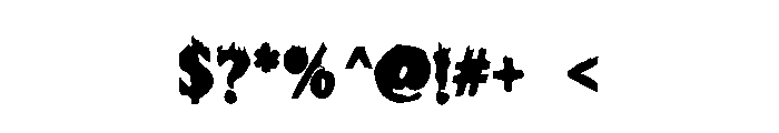 Pyrostrike Gothic Regular Font OTHER CHARS