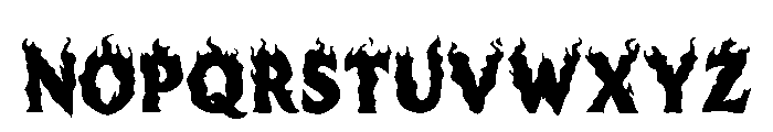 Pyrostrike Gothic Regular Font UPPERCASE