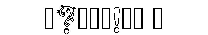 Pyrus Regular Font OTHER CHARS