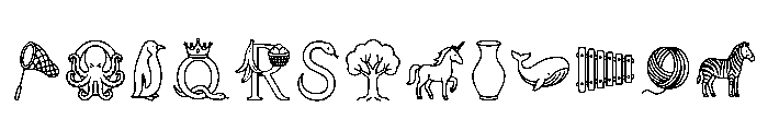Pyrus Regular Font UPPERCASE