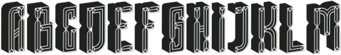 Pyra Maze Four otf (400) Font UPPERCASE