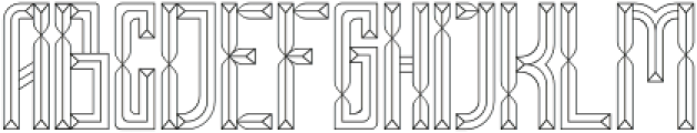 Pyra Maze Regular otf (400) Font UPPERCASE