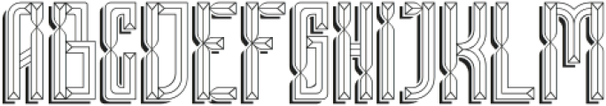 Pyra Maze Three otf (400) Font UPPERCASE