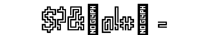 Pype Medium Font OTHER CHARS