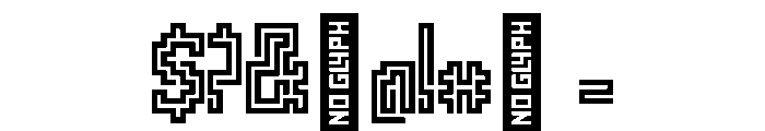 Pype Semibold Font OTHER CHARS