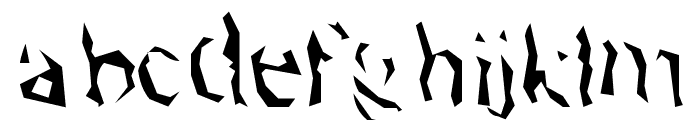 Pyramidhead Font LOWERCASE