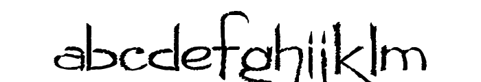 Pyrite Scrypt Font LOWERCASE