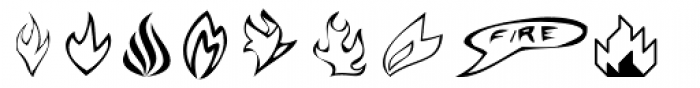 Pyrotechnics Icons Two Font LOWERCASE