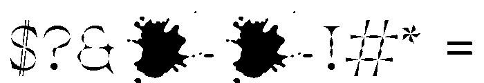 PyteLegacyLibrary Gyrator Font OTHER CHARS