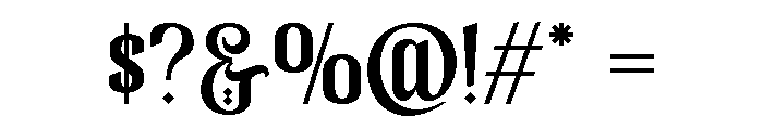 Qadimah Regular Font OTHER CHARS
