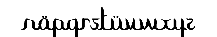 Qadrull Font LOWERCASE