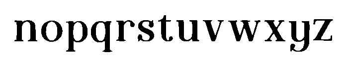 Qaeris Serif  Regular Font LOWERCASE