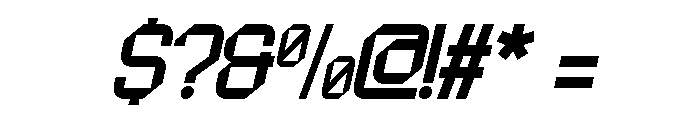 Qago Slant Font OTHER CHARS