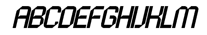 Qago Slant Font UPPERCASE