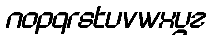 Qago Slant Font LOWERCASE