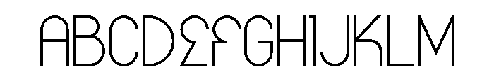 Qaisilon Font UPPERCASE