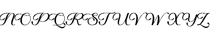 Qalisya Font UPPERCASE