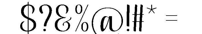 QalisyaRadiant Font OTHER CHARS