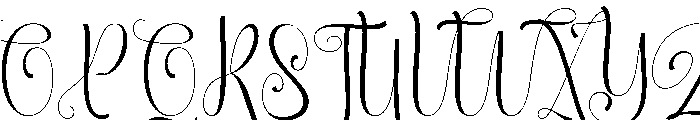 QalisyaRadiant Font UPPERCASE