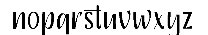 QalisyaRadiant Font LOWERCASE