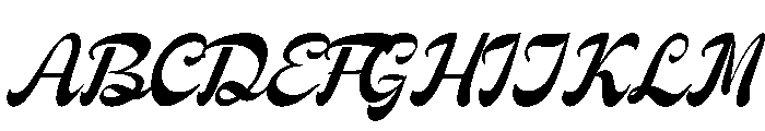 Qalliony Font UPPERCASE