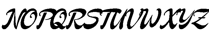 Qalliony Font UPPERCASE