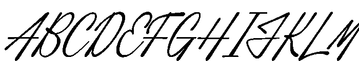 Qandeliya Italic Font UPPERCASE