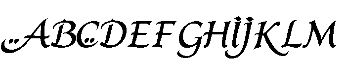 Qasrina Arabic Font UPPERCASE
