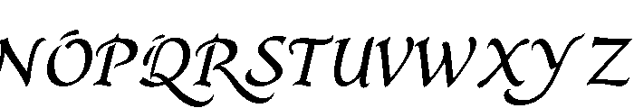 Qasrina Arabic Font UPPERCASE