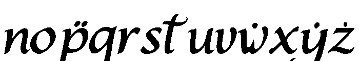 Qasrina Arabic Font LOWERCASE