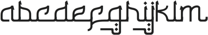 Qadeyah Regular otf (400) Font LOWERCASE