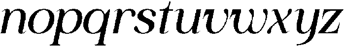 Qaffiso Italic otf (400) Font LOWERCASE