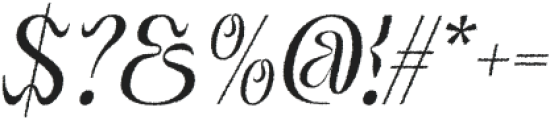 Qaila Rough Italic otf (400) Font OTHER CHARS