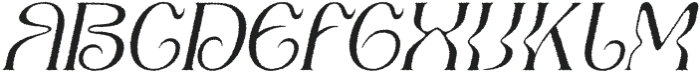 Qaila Rough Italic otf (400) Font UPPERCASE