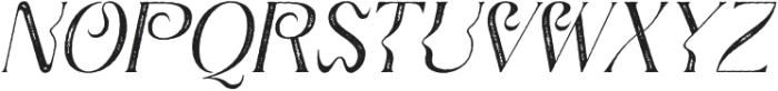 Qaila Stamp Italic otf (400) Font UPPERCASE
