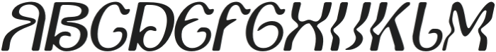 QailaBlur-Italic otf (400) Font UPPERCASE