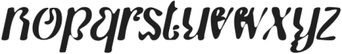 QailaBlur-Italic otf (400) Font LOWERCASE