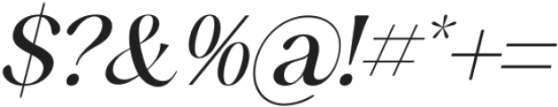 Qakergu Italic otf (400) Font OTHER CHARS